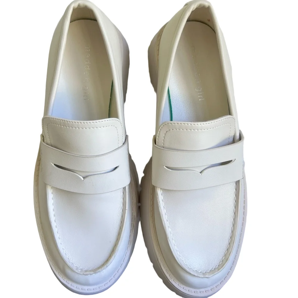 Madden Girl Heather Platform Lug Sole Women's Loafer Size 8.5 #596